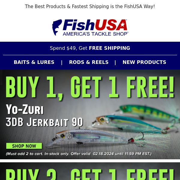 Yo-Zuri 3DB Jerkbait 90 Buy 1, Get 1 Free Today Only!