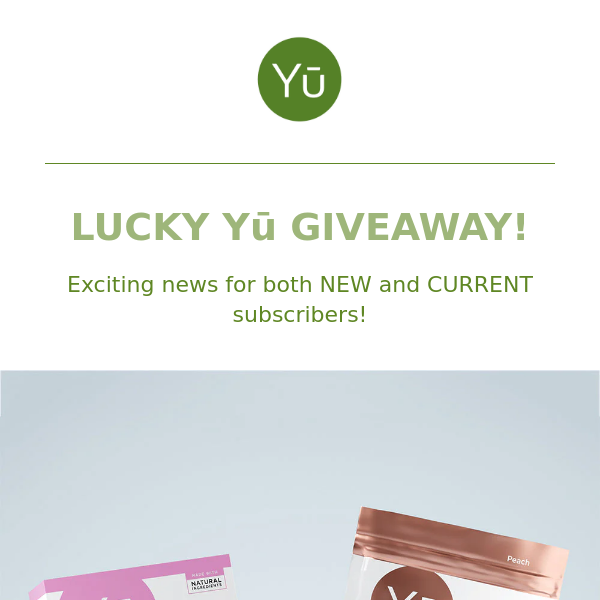 Lucky Yū GIVEAWAY!