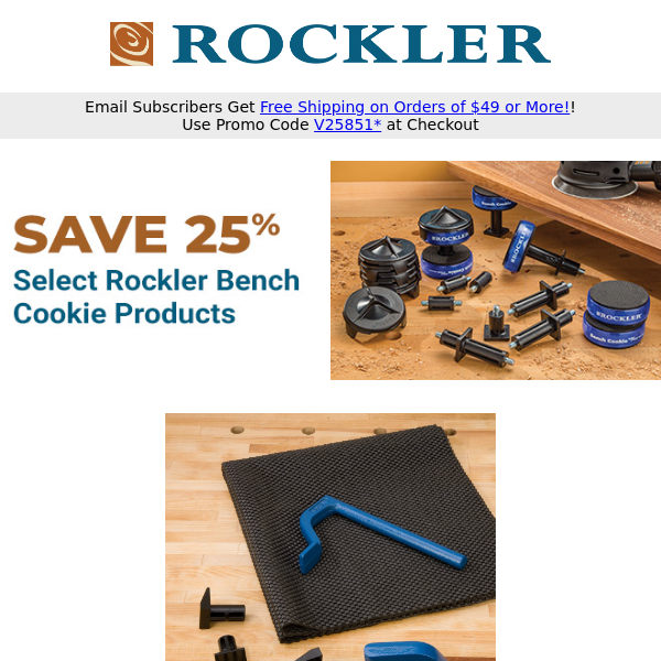 HOME DZINE Shopping  Today's Special on Rockler Bench Cookies