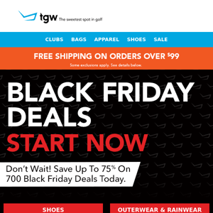 Black Friday Deals Are Here! Don't Wait - 700 Price Drops
