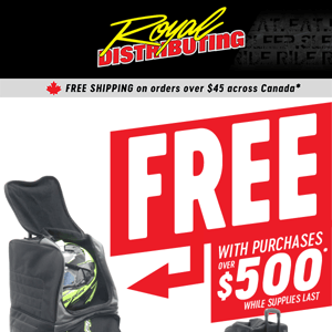 Don't forget: Get a FREE bag!