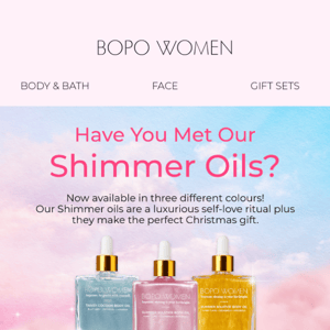 Have You Met Our Shimmer Oils?✨