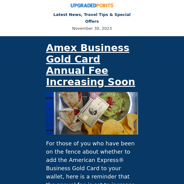 Amex Business Gold Card changes, Etihad A380 to NYC, Disneyland on sale, and more...