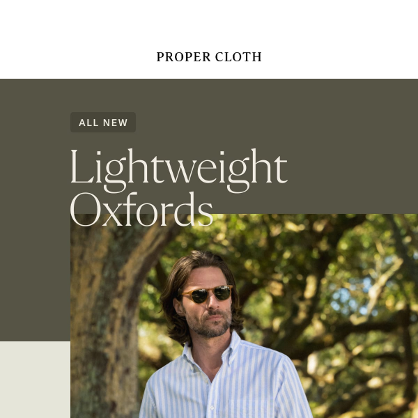 New Lightweight Oxford Shirts