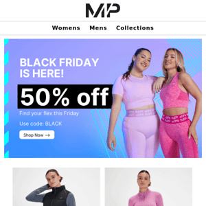 MP BLACK FRIDAY. 50% off.