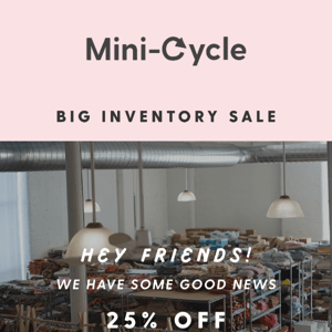 🎉 Our big Inventory Sale is on!