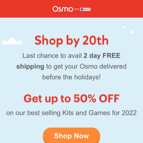 ⏱️ Get your Osmo before the holidays, Play Osmo