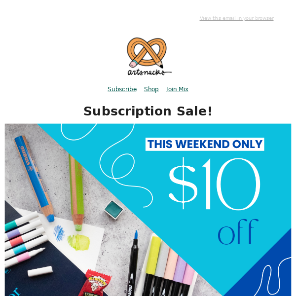Take $10 off Any Subscription! ✨