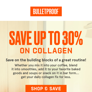 Save Up To 30% On ALL Collagen