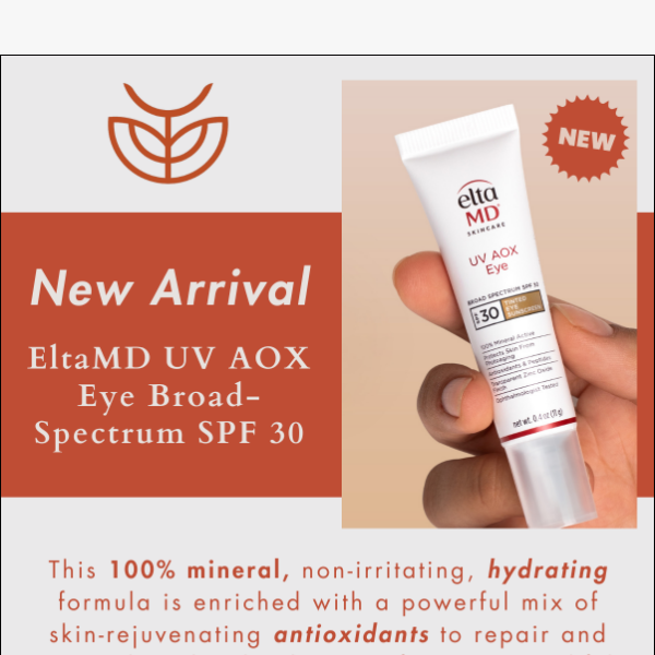 New Arrival - EltaMD UV AOX Eye ✨