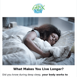 The Secret To Living Longer