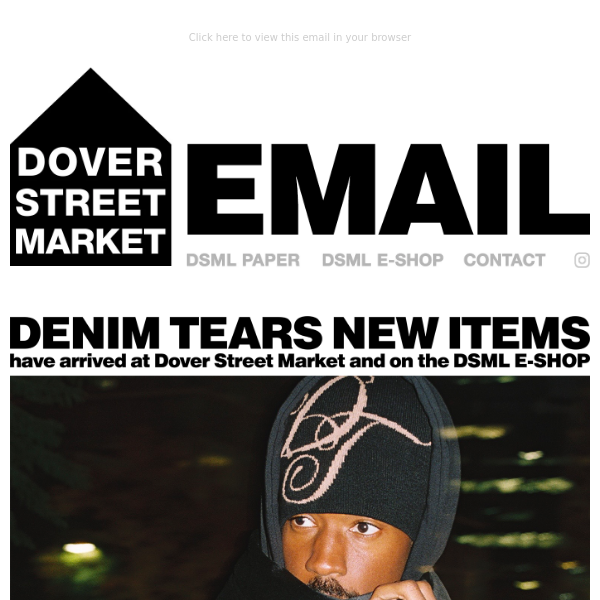 Denim Tears new items have arrived at Dover Street Market and on the DSML  E-SHOP - DOVER STREET MARKET