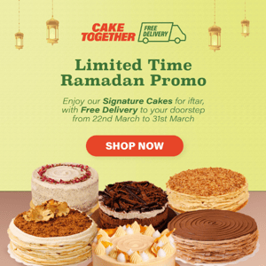 Enjoy Free Delivery this Ramadan! ✨