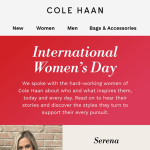 Celebrate International Women's Month with Cole Haan