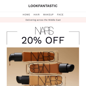 20% Off NARS 💖