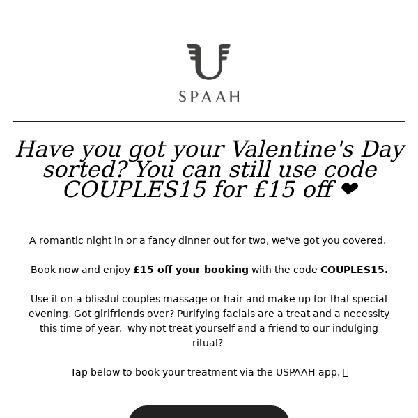 Valentine's Day Sorted with £15 off ❤