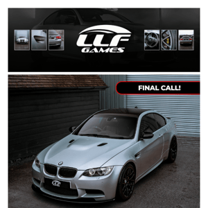 BMW M3 LIVE DRAW STARTS IN: 3hr 27mins 🏁 ARE YOU GETTING THE WINNER'S CALL?