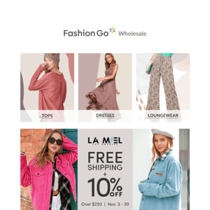 Free Shipping & 10% off with La Miel