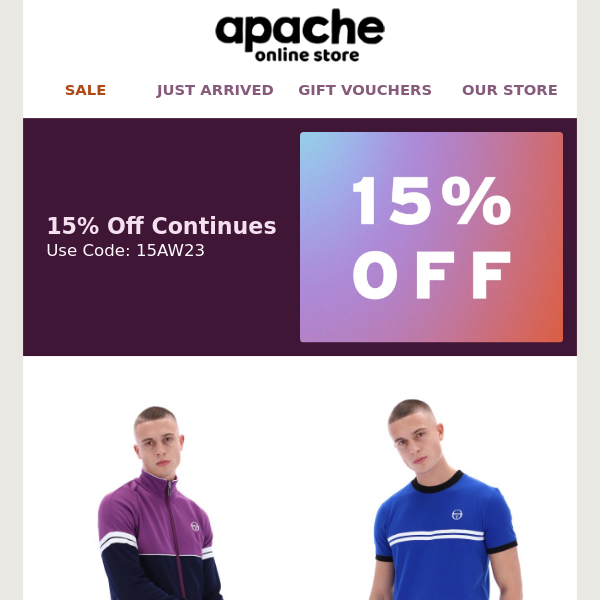 Grab Your Exclusive Discount Code at Apache Online Now! 🎉