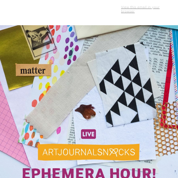 Join Us Tonight for Ephemera Hour!