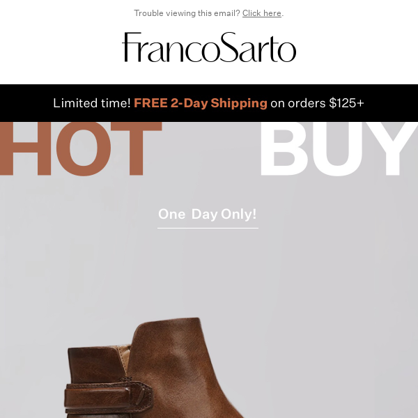 ONE DAY ONLY! Hot Buy Boots: as low as $59.99