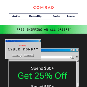 Act fast! Our Cyber Monday sale is almost over