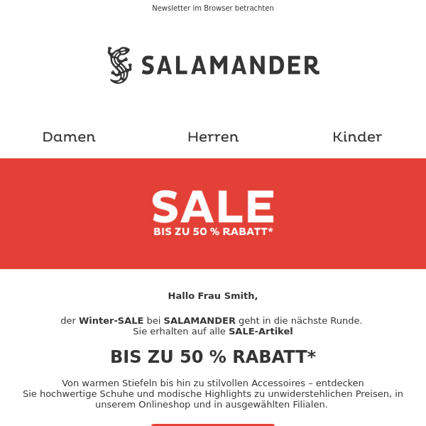 ❄️ Bis zu 50% im SALE bei SALAMANDER ❄️