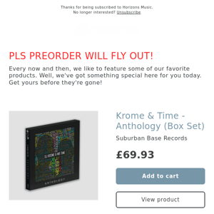 LIMITED EDITION! Krome & Time - Anthology (Box Set)