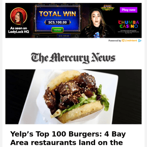  Yelp’s Top 100 Burgers: 4 Bay Area restaurants land on the list 