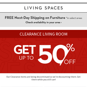 LIVING ROOM CLEARANCE: The Real Deals