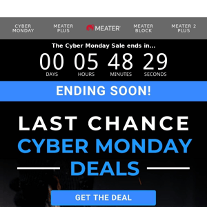 Last Call! Cyber Monday Ends Soon ⏰