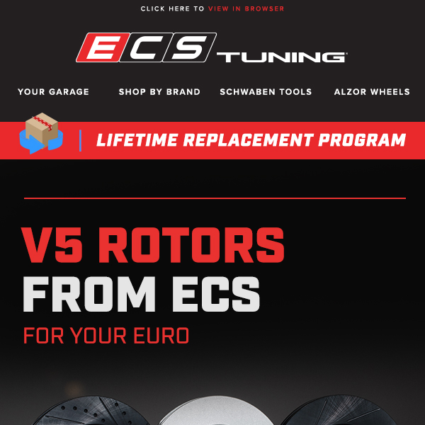 ECS V5 Rotors for your Euro - In Stock and Ready to Ship!