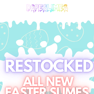 Crack open these eggcellent Easter Slimes 🐣 Restocked All New Easter Slimes + 15% off