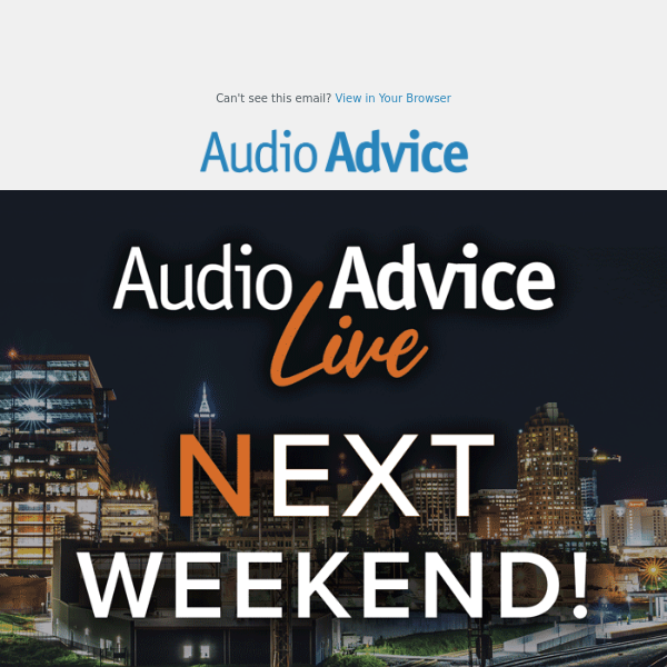 🚨 Audio Advice Live: Get your tickets now for the biggest A/V event of the year!