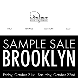 ❗️Sample Sale in Brooklyn: 50% OFF