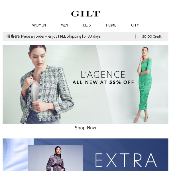 All-New L’AGENCE All 55% Off | Extra 20% Off Unlocked for Top Customers