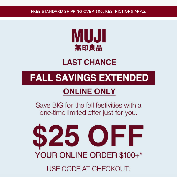 Fall Savings Extended! Get Your Mystery Offer Now 💌