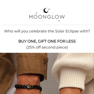 It's your lucky week! ☘️ We are having a SOLAR ECLIPSE PROMO!