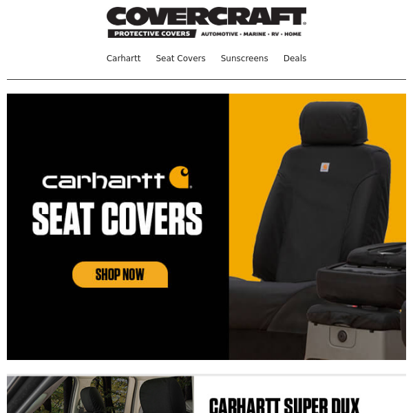 Carhartt Seat Covers: Carhartt Truck & SUV Seat Covers by Covercraft