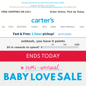 ‼️BABY LOVE SALE ENDS TONIGHT‼️