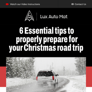 6 Essential tips to properly prepare for your Christmas road trip