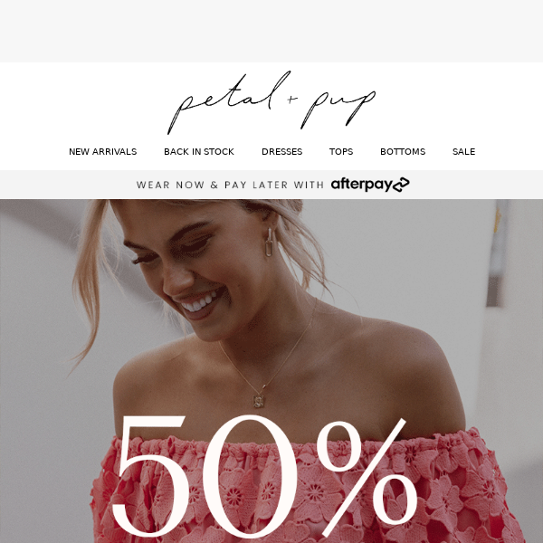 Say Goodbye To 50% OFF* ❤️