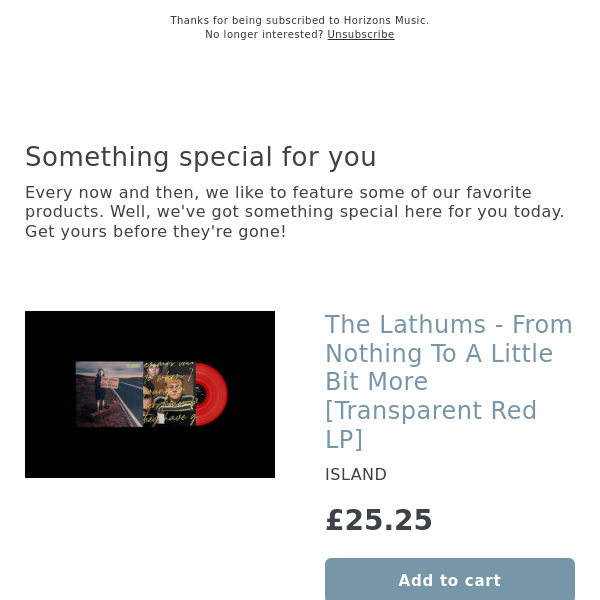 New! The Lathums - From Nothing To A Little Bit More [Transparent Red LP]