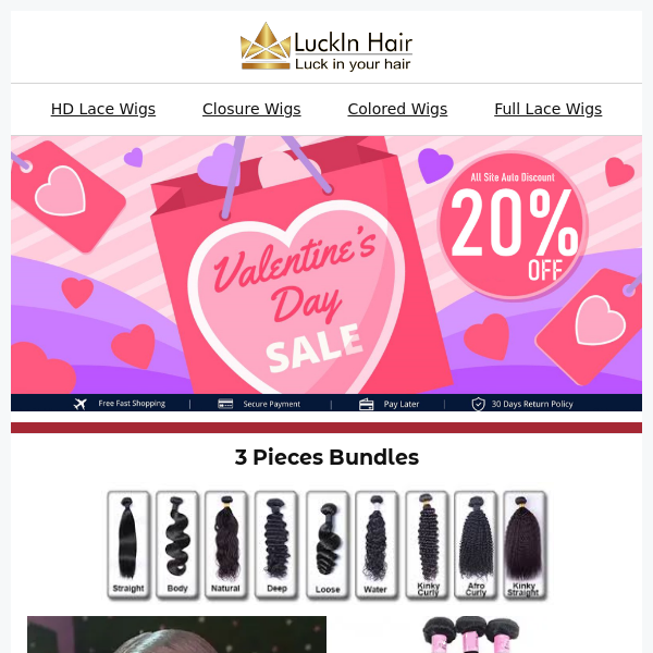 20%OFF - Get ready for your perfect Valentine’s Day hairstyle