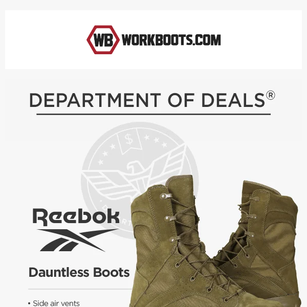 DOD: $86 (yes, $86!!) OFF Reebok boots ➡