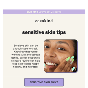 sensitive skin tips