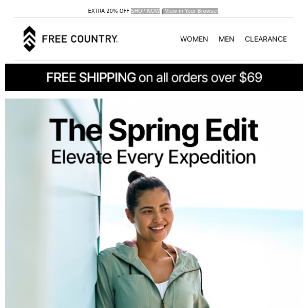 Shop & save 20% off NEW Spring now!