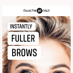 Get Instantly Fuller Brows In Seconds!