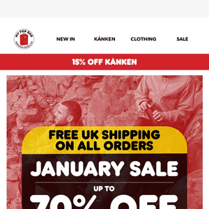 Free UK Shipping - Up To 70% Off On Fjallraven Favourites