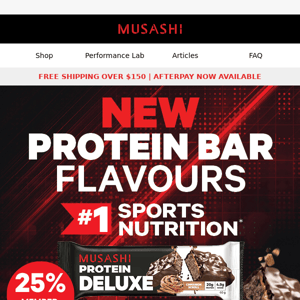Try Musashi's New Bars!